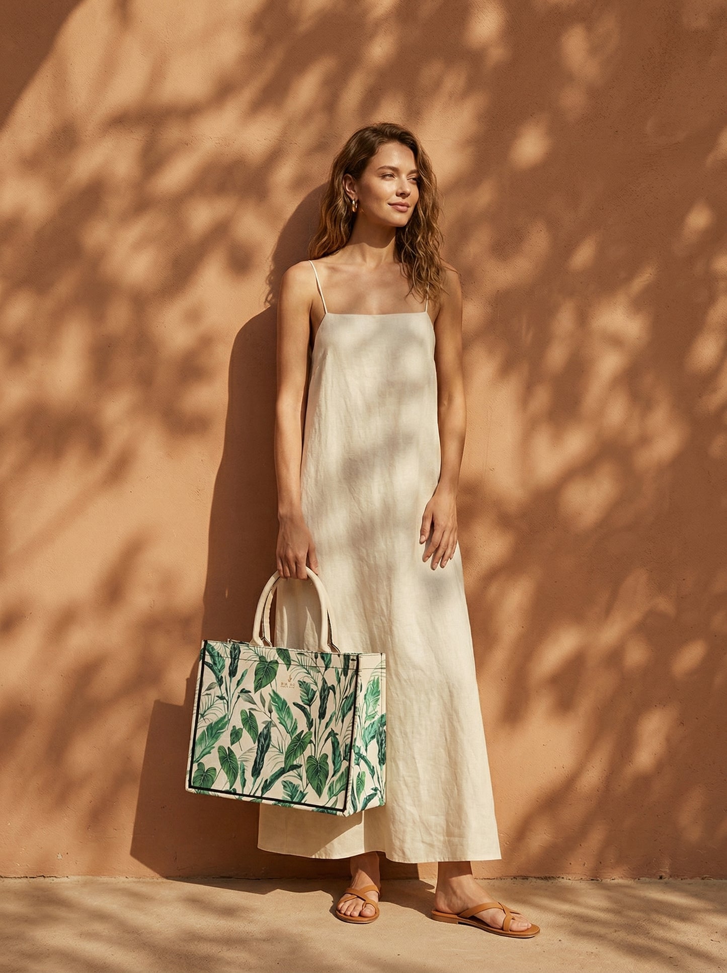 Jungle Exploration Canvas Tote Bag - Light Yellow