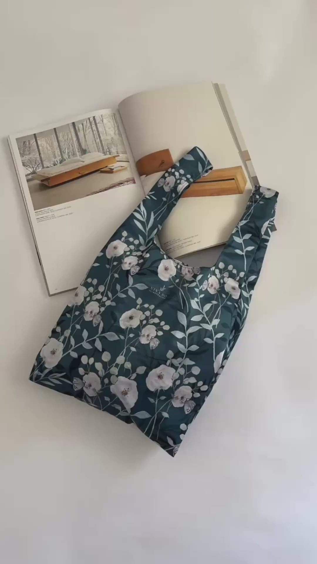 How to Fold Your Floral Printed Reusable Bag Beautifully
